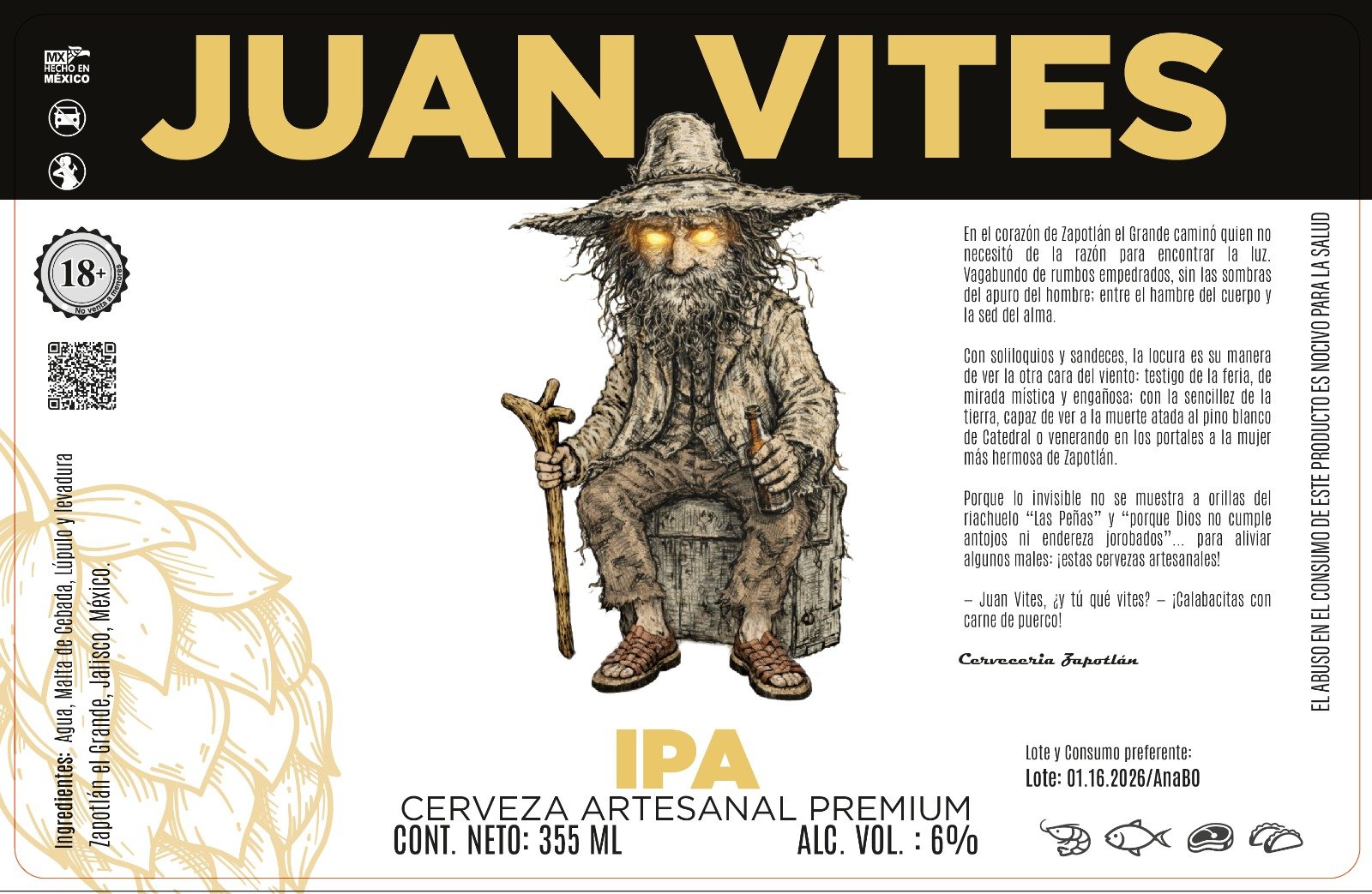Juan Vites IPA Artesanal Premium